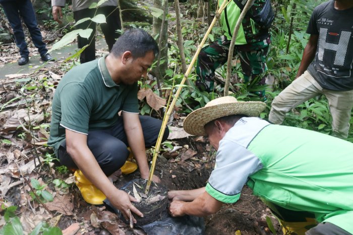 Lestarikan alam hijau, Pj Wali Kota Sabang tanam pohon di Air Terjun Pria Laot